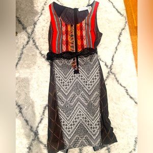 Byron Lars Beauty Mark Gramercy Sheath Dress,Excellent Condition Size 0 Petite